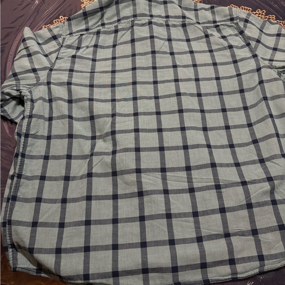 Goodfellow & Co Men’s Plaid Button-Down Shirt - Light Green & Navy - Picture 5 of 5